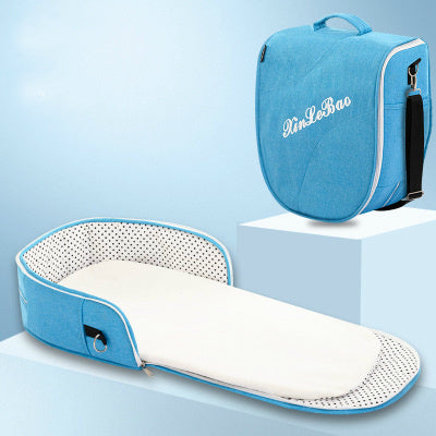 Portable Foldable Baby Crib Mummy Bag – Removable Travel Bassinet