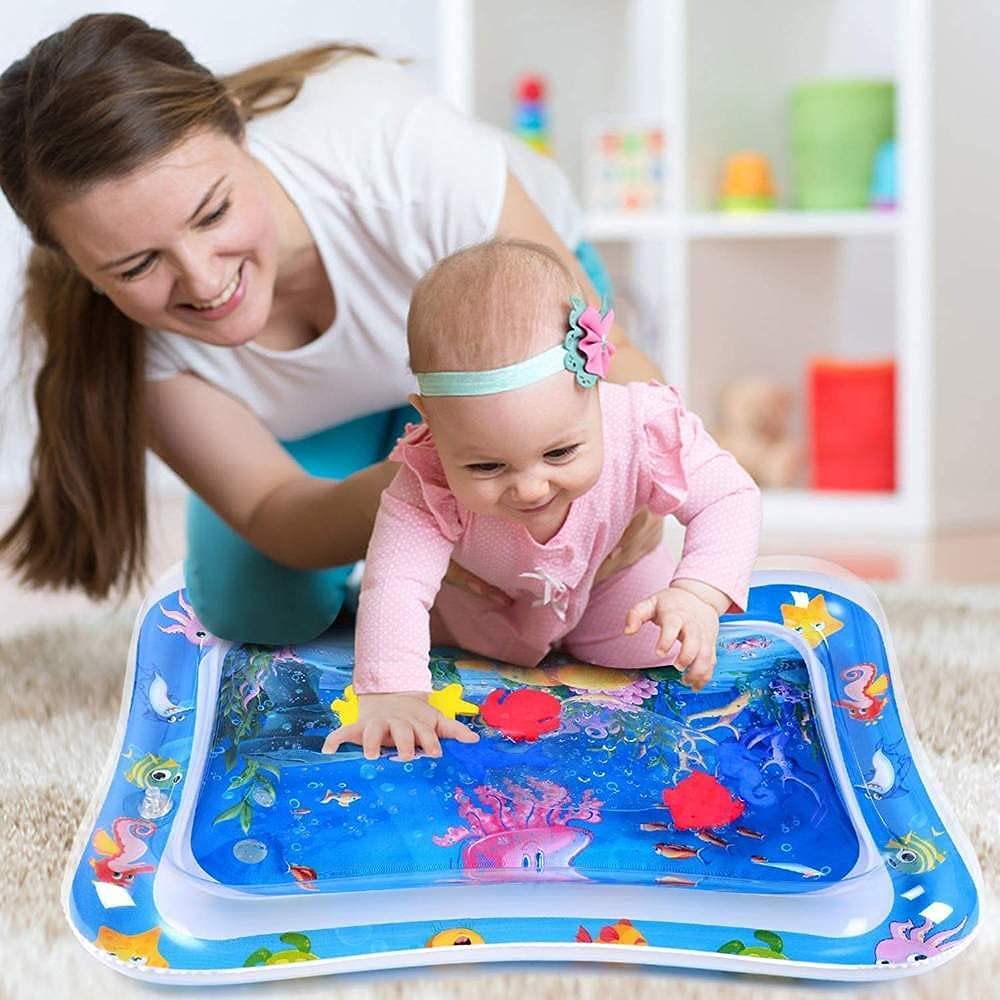 Inflatable Tummy-Time Water PlayMat for Infants and Toddlers