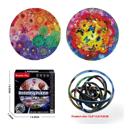 Rotating MindTwist 3D Puzzle – Dual-Sided Decompression Toy