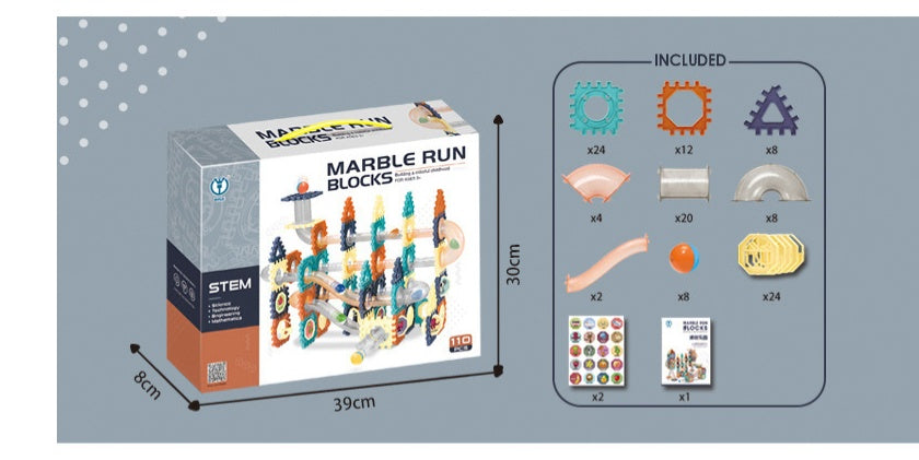 Transparent Color Window Pipe Building Blocks with Sliding Beads – Creative Assembly Set