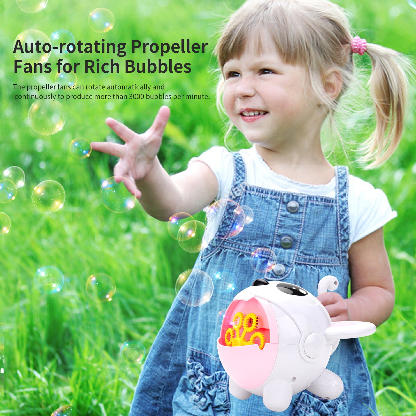 Open-Mouth Cartoon Bubble Maker – Electric Bubble Blowing Toy for Kids