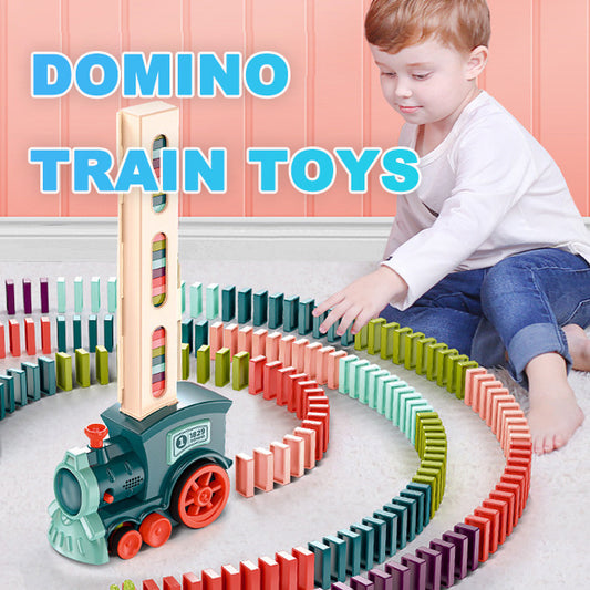 Automatic Domino Train Set – Electric Block Laying Puzzle Toy for Kids