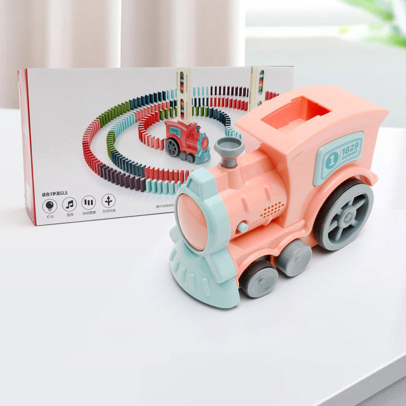 Automatic Domino Train Set – Electric Block Laying Puzzle Toy for Kids