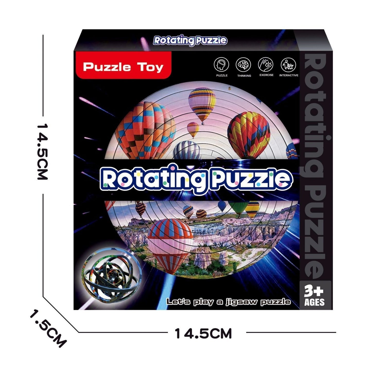 Rotating MindTwist 3D Puzzle – Dual-Sided Decompression Toy