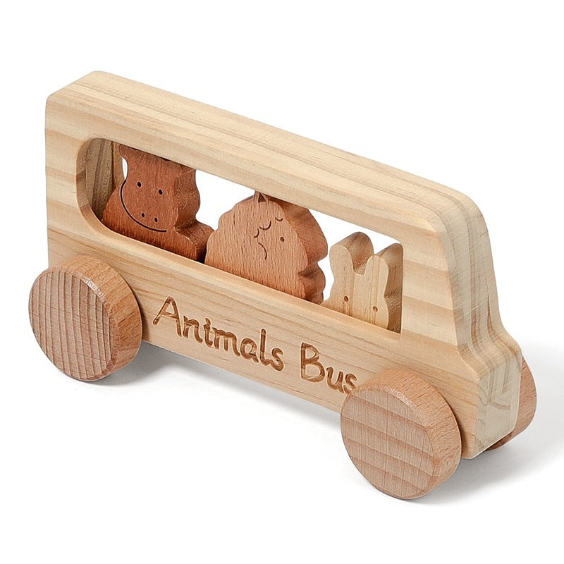 Children's Creative Educational Wooden Toy Car