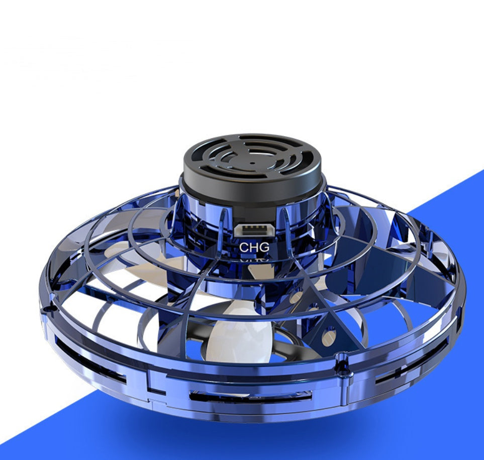 Mini Fingertip Gyro Interactive Toy Drone LED UFO Type