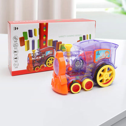 Automatic Domino Train Set – Electric Block Laying Puzzle Toy for Kids
