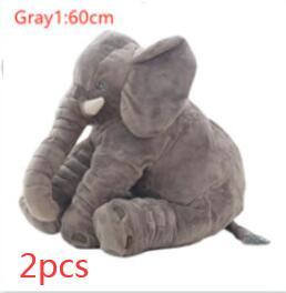 2-in-1 Elephant Plush Pillow – Cuddle Toy & Baby Sleep Support