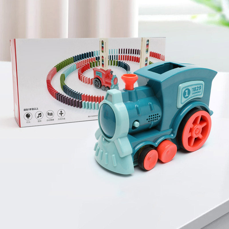 Automatic Domino Train Set – Electric Block Laying Puzzle Toy for Kids