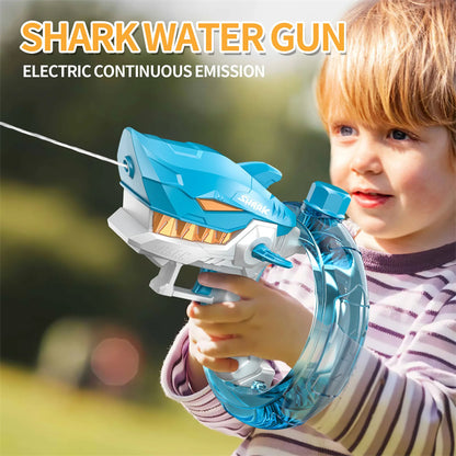 Shark Electric Water Gun – Fully Automatic High-Capacity Water Blaster for Kids