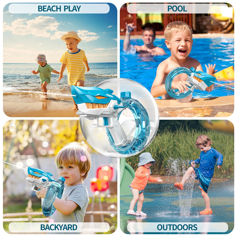 Shark Electric Water Gun – Fully Automatic High-Capacity Water Blaster for Kids