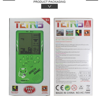 Retro Video Game - Tetris Handheld Game Player