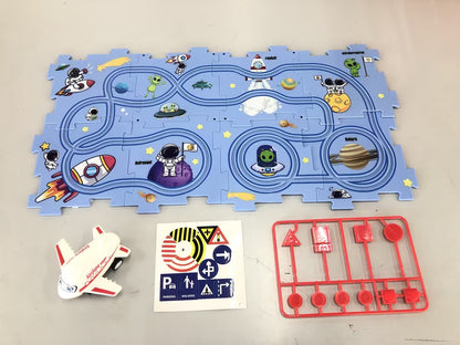 DIY Electric Railroad Puzzle Set – City Scene Construction Toy