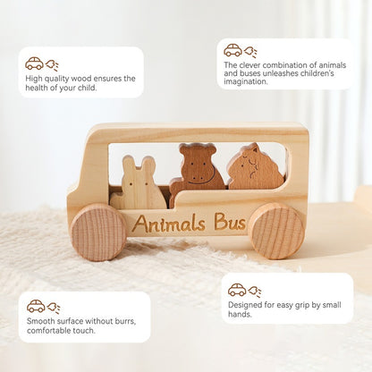 Children's Creative Educational Wooden Toy Car