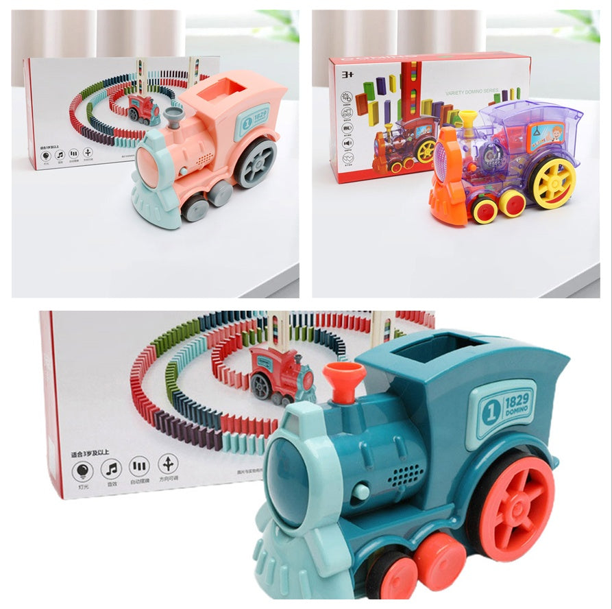 Automatic Domino Train Set – Electric Block Laying Puzzle Toy for Kids