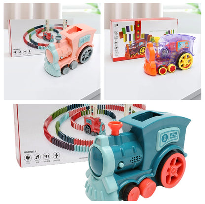 Automatic Domino Train Set – Electric Block Laying Puzzle Toy for Kids