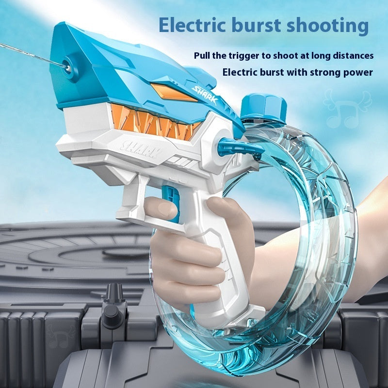 Shark Electric Water Gun – Fully Automatic High-Capacity Water Blaster for Kids
