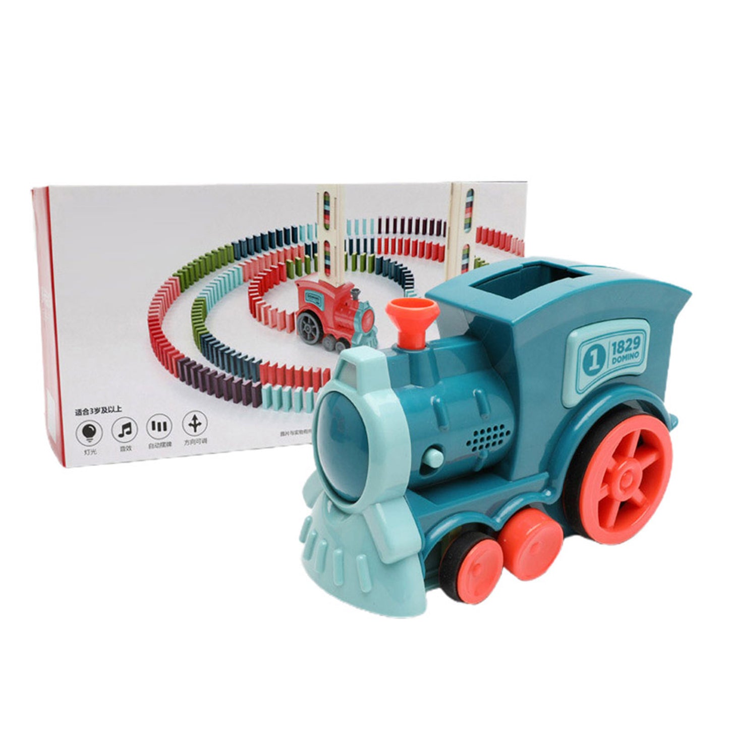 Automatic Domino Train Set – Electric Block Laying Puzzle Toy for Kids