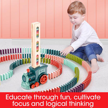 Automatic Domino Train Set – Electric Block Laying Puzzle Toy for Kids